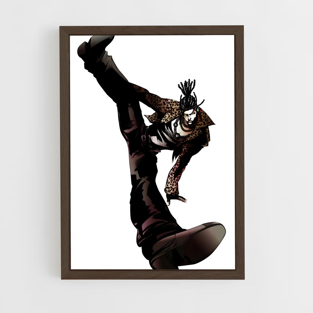 Poster Trickster en Léopard – affiche Capoeira (vue 5)
